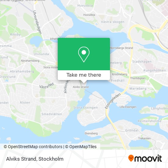 Alviks Strand map