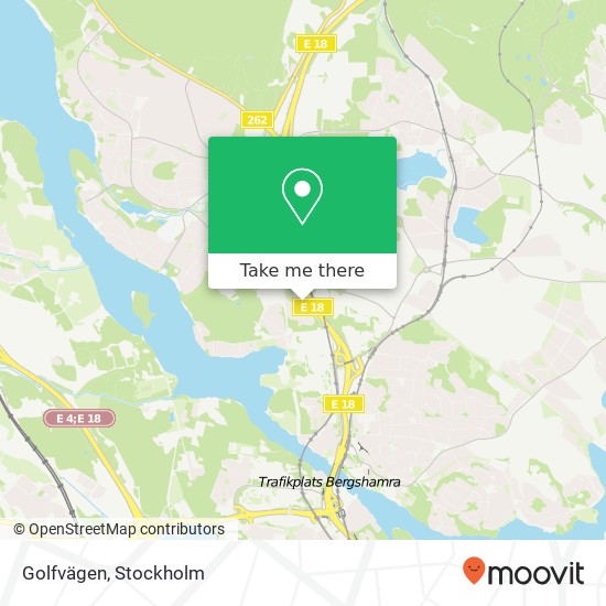 Golfvägen map