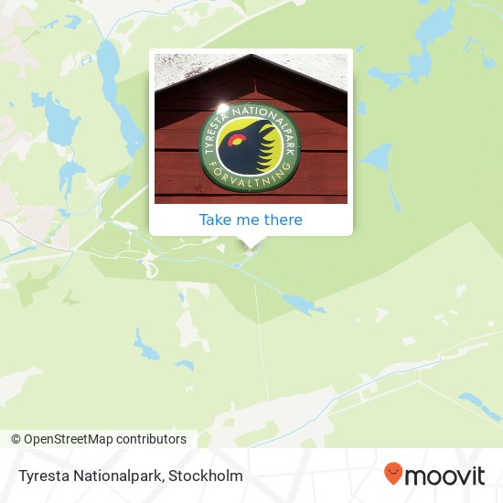 Tyresta Nationalpark map