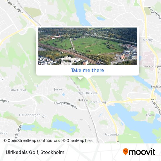 Ulriksdals Golf map