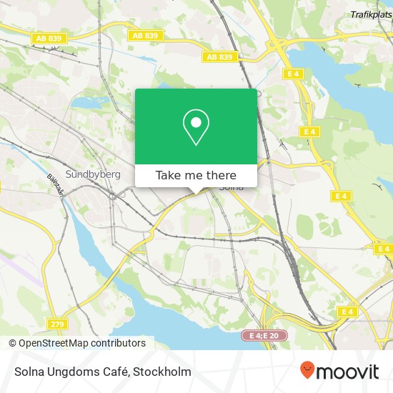 Solna Ungdoms Café map