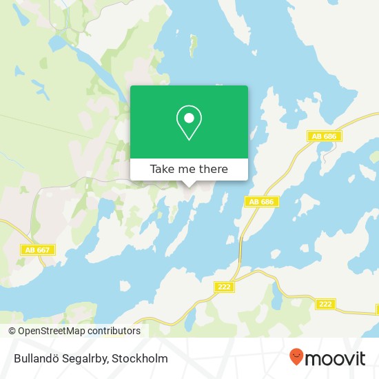 Bullandö Segalrby map