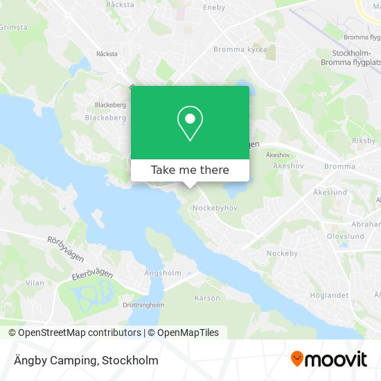 Ängby Camping map