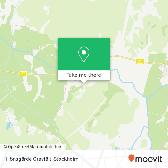 Hönsgärde Gravfält map