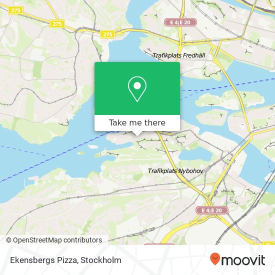 Ekensbergs Pizza map