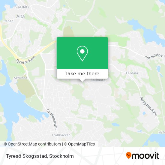 Tyresö Skogsstad map