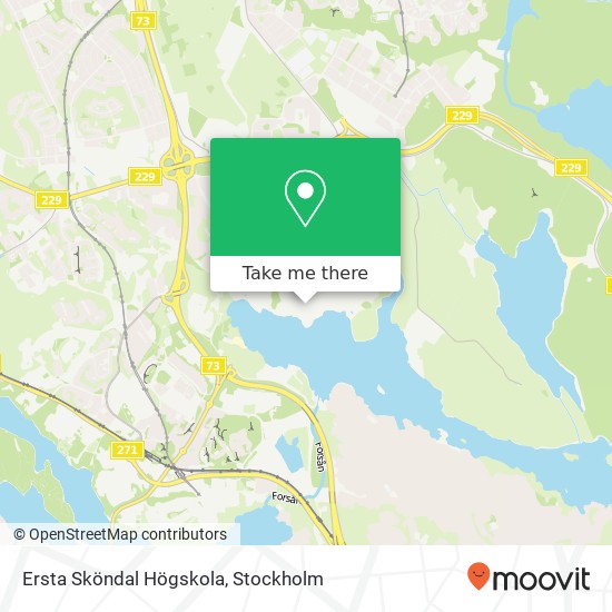 Ersta Sköndal Högskola map