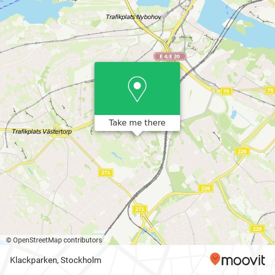 Klackparken map