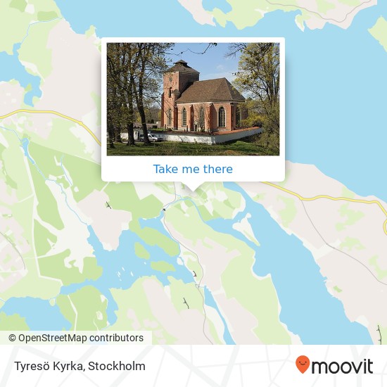 Tyresö Kyrka map