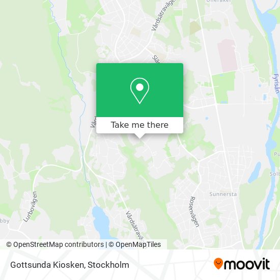 Gottsunda Kiosken map