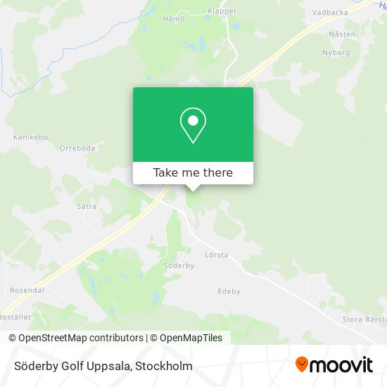 Söderby Golf Uppsala map