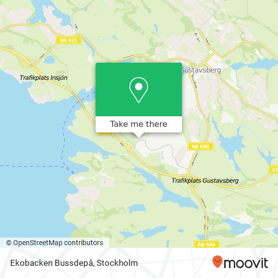 Ekobacken Bussdepå map