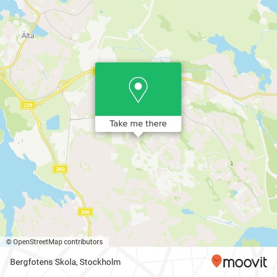 Bergfotens Skola map