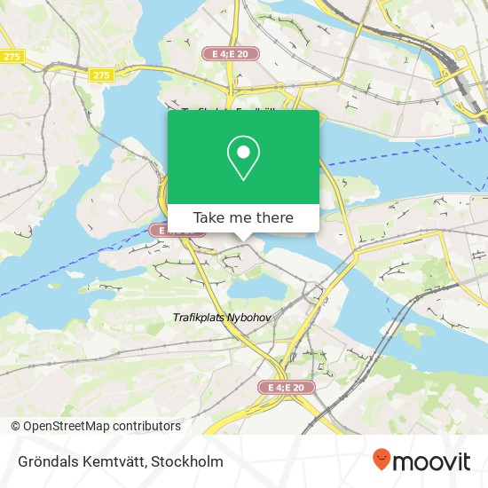 Gröndals Kemtvätt map