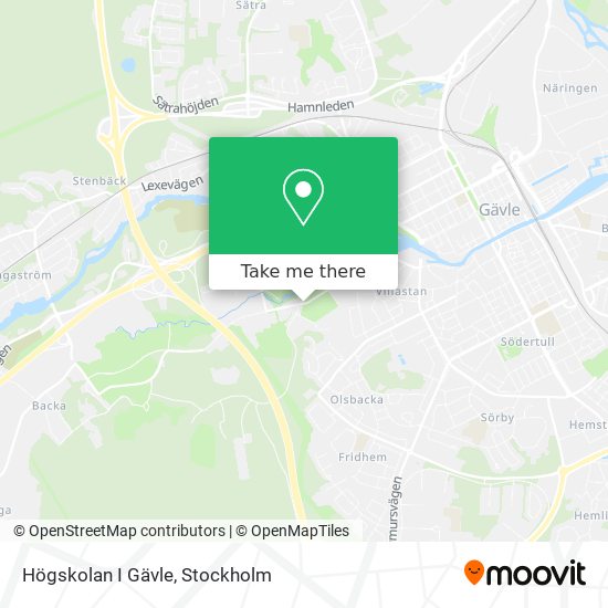 Högskolan I Gävle map