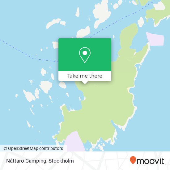 Nåttarö Camping map