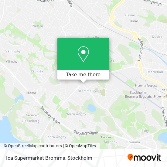 Ica Supermarket Bromma map