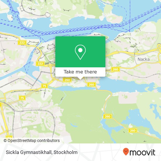 Sickla Gymnastikhall map