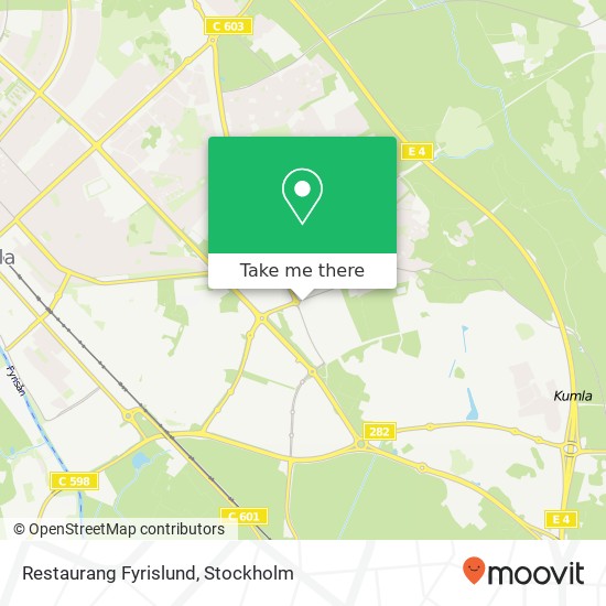 Restaurang Fyrislund map