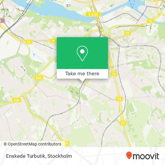 Enskede Turbutik map