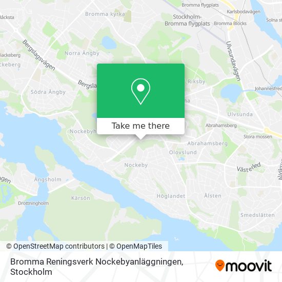 Bromma Reningsverk Nockebyanläggningen map