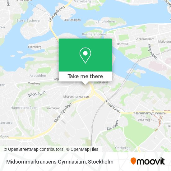 Midsommarkransens Gymnasium map