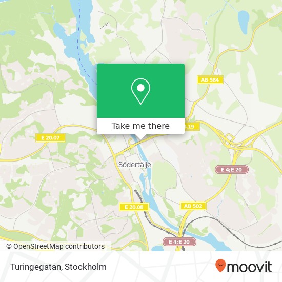 Turingegatan map