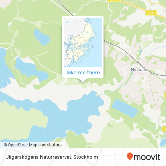 Jägarskogens Naturreservat map