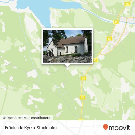 Fröslunda Kyrka map