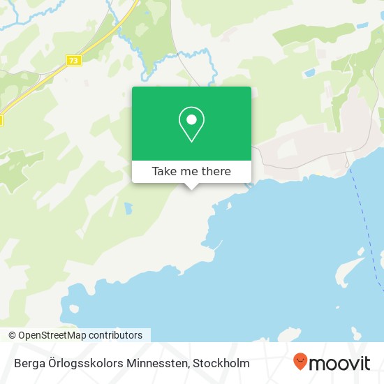 Berga Örlogsskolors Minnessten map