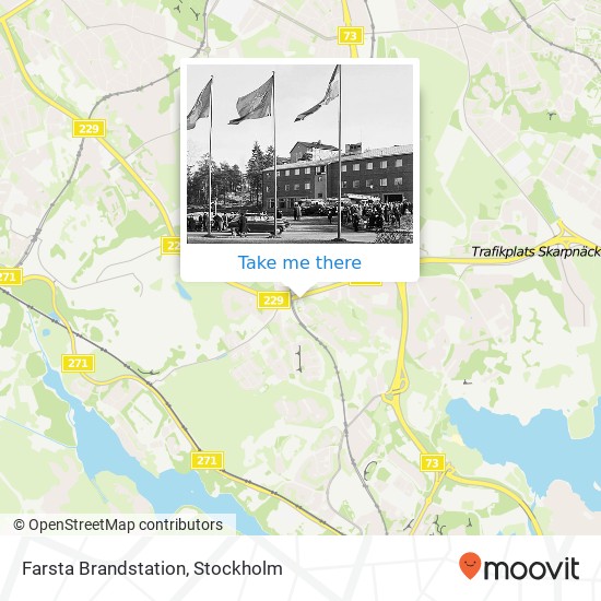 Farsta Brandstation map