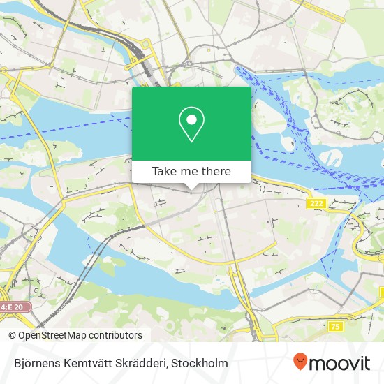 Björnens Kemtvätt Skrädderi map