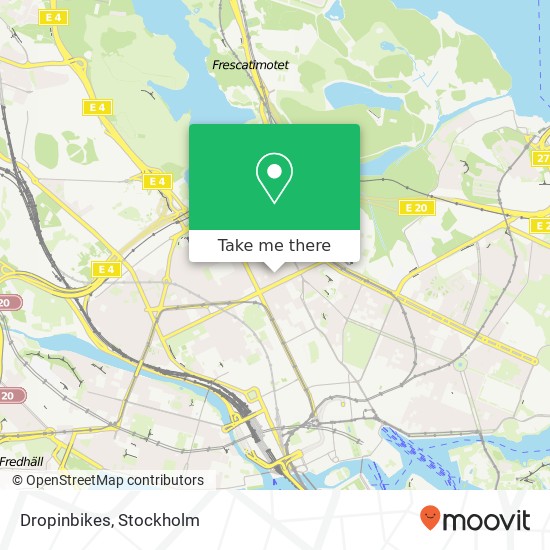 Dropinbikes map