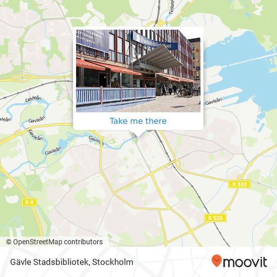 Gävle Stadsbibliotek map