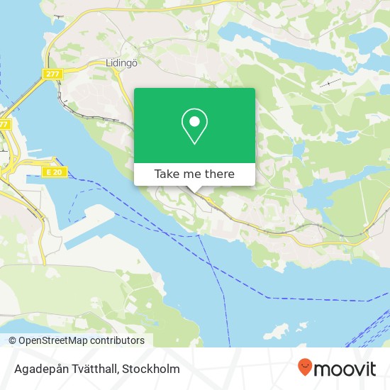 Agadepån Tvätthall map