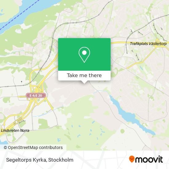 Segeltorps Kyrka map
