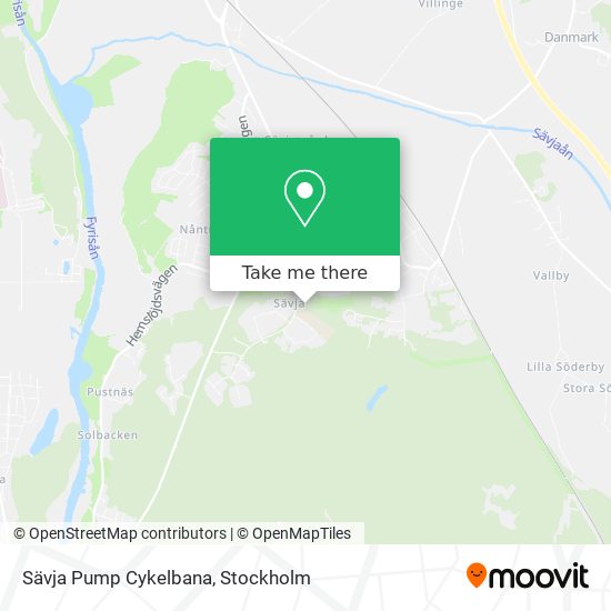 Sävja Pump Cykelbana map