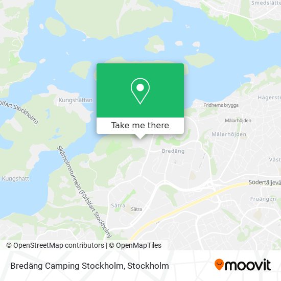 Bredäng Camping Stockholm map