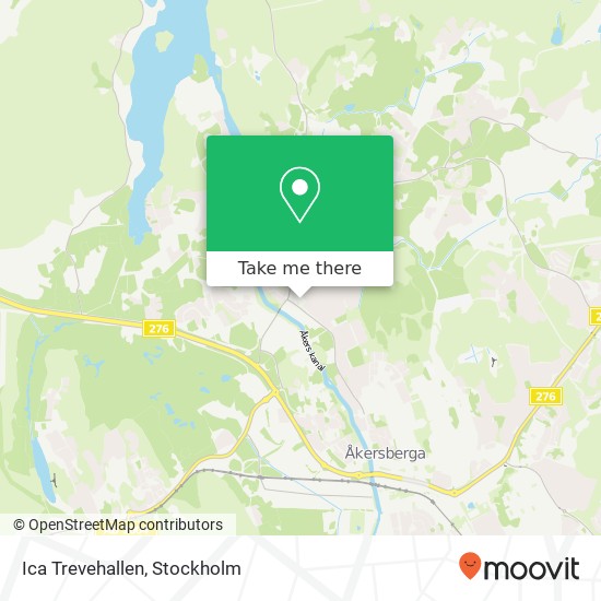 Ica Trevehallen map