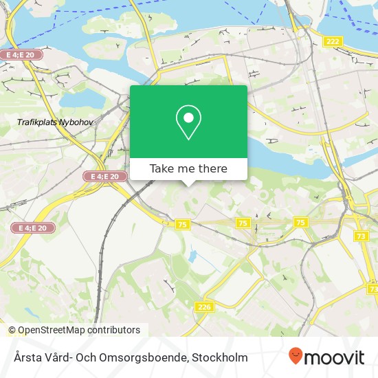 Årsta Vård- Och Omsorgsboende map