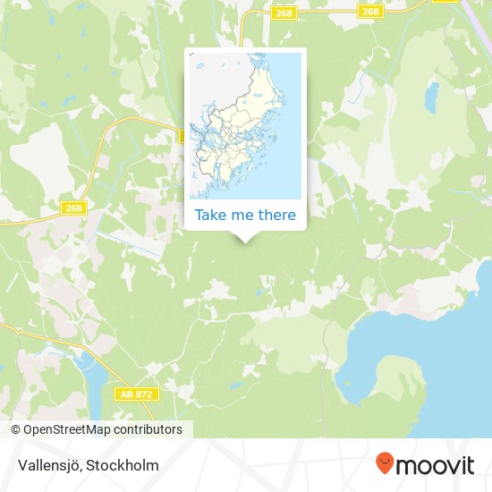 Vallensjö map