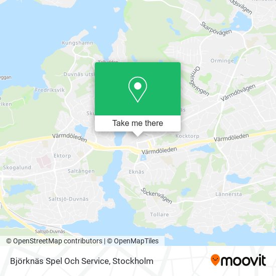 Björknäs Spel Och Service map