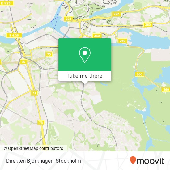 Direkten Björkhagen map