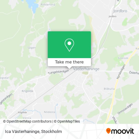 Ica Västerhaninge map