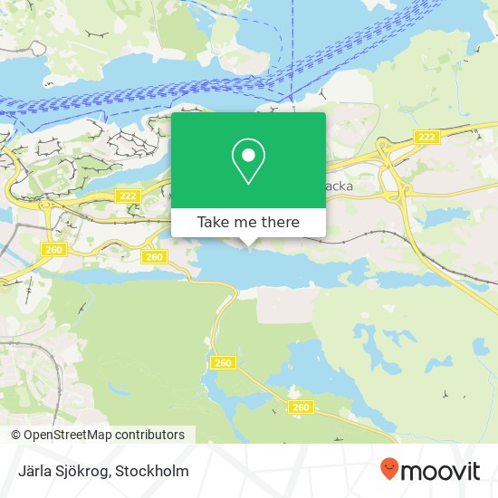 Järla Sjökrog map