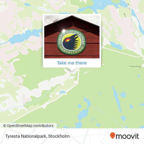 Tyresta Nationalpark map