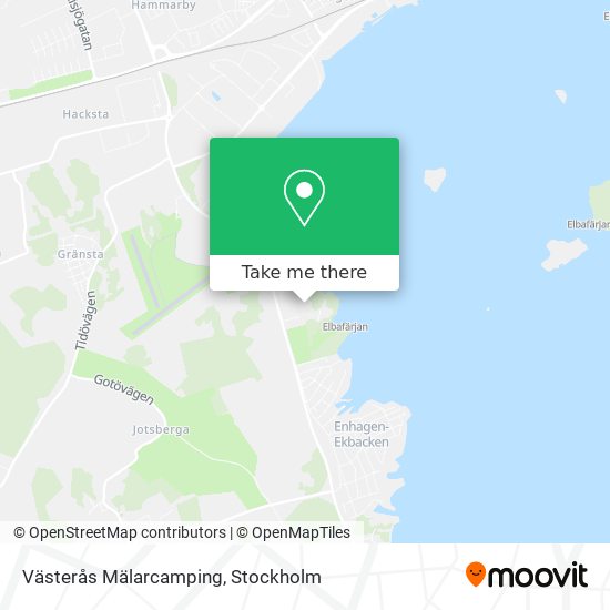 Västerås Mälarcamping map