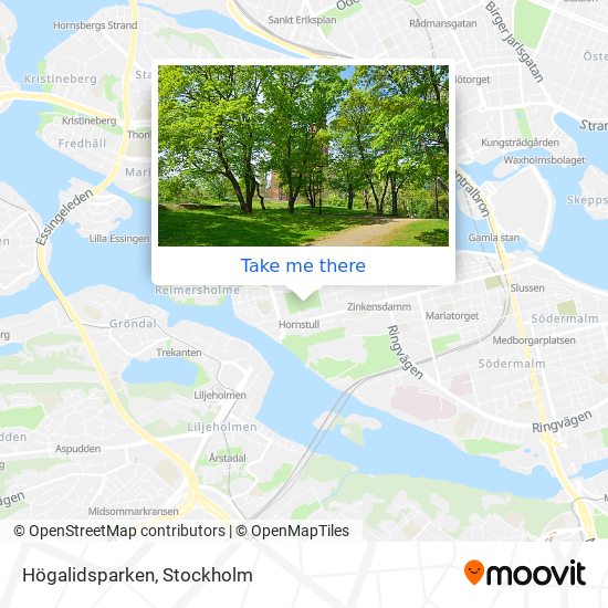 Högalidsparken map