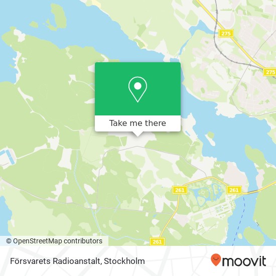 Försvarets Radioanstalt map