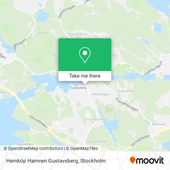 Hemköp Hamnen Gustavsberg map